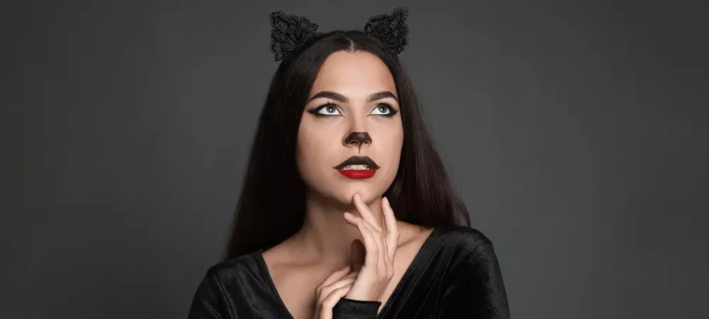 Klassieke zwarte kat