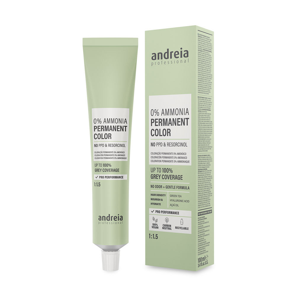 Andreia Professional 0% Ammonia Permanente Haarkleuring - 8.8 Lichtblond Mokkabruin 100ML
