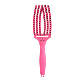 Olivia Garden Fingerbrush Think Pink Boar & Nylon Pink Ink Brush