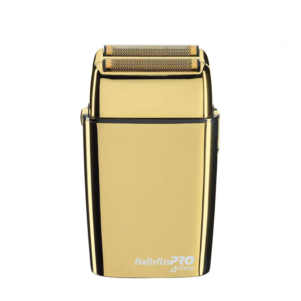 BaByliss Pro 4 Artists Rasoir Métal Double Foil Or FXFS2GE BaByliss Pro 4 Artists Rasoir Métal Double Foil Or FXFS2GE