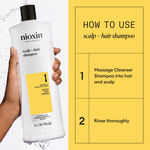 Nioxin System 1 Shampoing Cuir Chevelu + Cheveux 1l