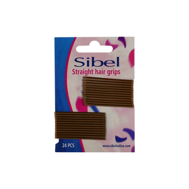 Sibel Pinces Droites Straight 50mm Marron 24pcs.