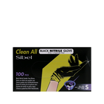 Clean All Gants Noirs en Nitrile S x100