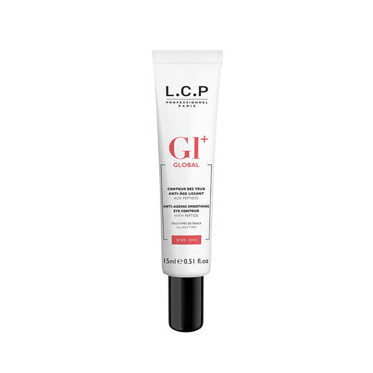 L.C.P Professionnel Paris Global+ Gladmakende, anti-aging oogcontourcr&egrave;me met peptiden. 15ml