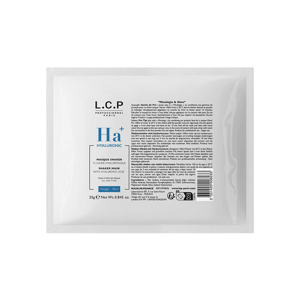 L.C.P Professionnel Hyaluronic Masque Shaker à l'Acide Hyaluronique 25g L.C.P Professionnel Hyaluronic Masque Shaker à l'Acide Hyaluronique 25g