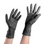 S-PRO Handschoenen Wegwerp Nitril Medium Zwart 100st