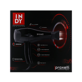 Proxelli Haardroger Indy 2000W Zwart