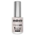 Andreia Professional Hybrid-Fusion Color Gel Vernis &agrave; ongles- I Do!- ID5 Transparent avec des paillettes dor&eacute;es. 10.5ml