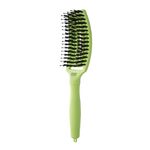 Olivia Garden Fingerbrush Care Dolce Vita Iconic Zwijnenhaar en Nylon Pistachegroen