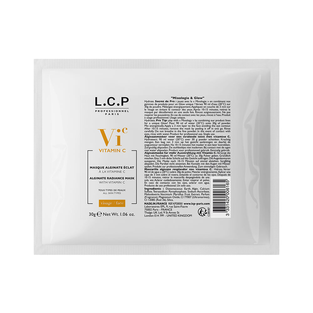 L.C.P Professionnel Vitamin C Masque Alginate Éclat à la Vitamine C 30g