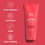 Wella Professionals Invigo Color Brilliance Après-shampoing pour cheveux épais et colorés 1L