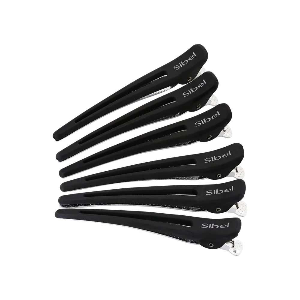 Sibel Scheidingsklemmen Carbon-Alu 10cm Zwart 6 Stk. Sibel Scheidingsklemmen Carbon-Alu 10cm Zwart 6 Stk.