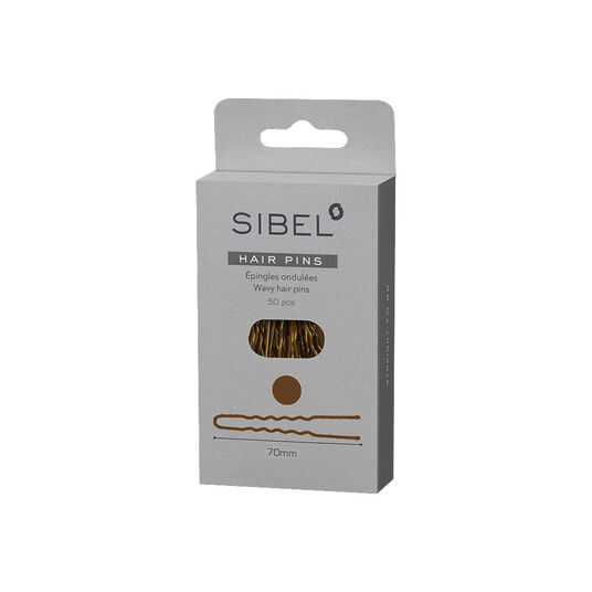 Sibel Metalen Pinnen Golvend 50mm Bruin 50 Stk