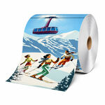 Sibel Alpine Glow Rouleau de papier aluminium gaufr&eacute; 12,7 cm x 97 m
