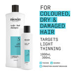 Nioxin System 3 Shampoing Cuir Chevelu + Cheveux 1l