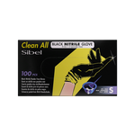 Clean All Gants Noirs en Nitrile S x100