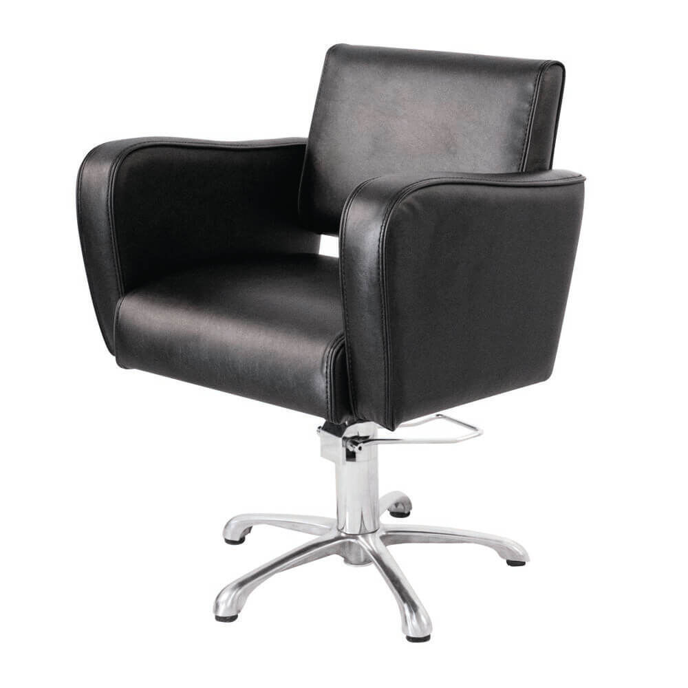 S-PRO ED Fauteuil De Coiffure Emma Noir