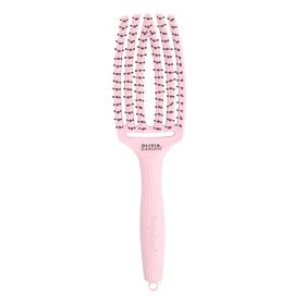 Olivia Garden Fingerbrush Care Iconic haarborstel met dubbele borstelharen &ndash; Pastelroze