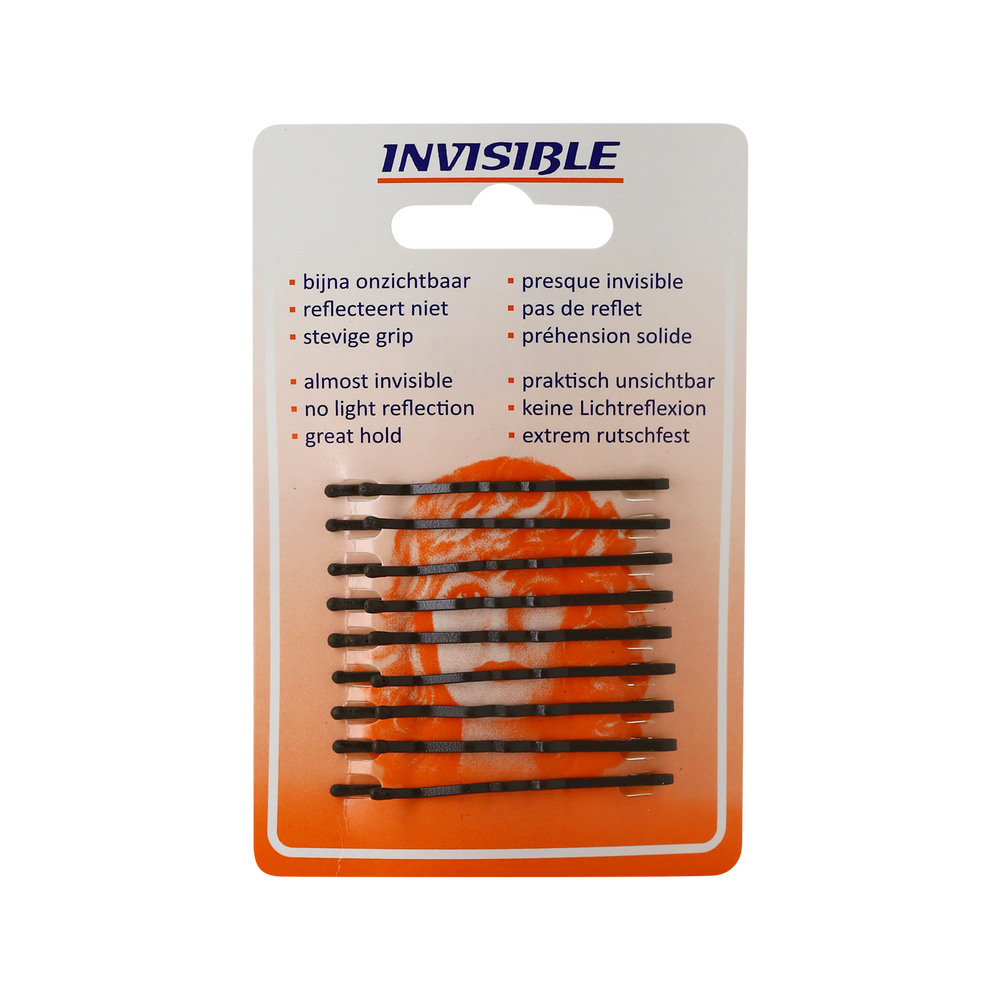 Newey Haarklemmen Bruin Kort 9st Newey Haarklemmen Bruin Kort 9st