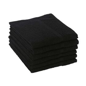 S-PRO Serviette noire résistante à l'eau de Javel x6