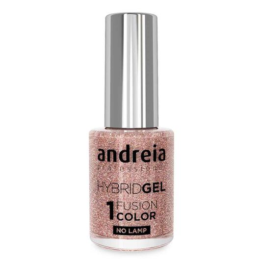 Andreia Professional Hybrid-Fusion Color Gel Nagellak-I Do!- ID1 Roze, zilver en goud glitter. 10.5ml