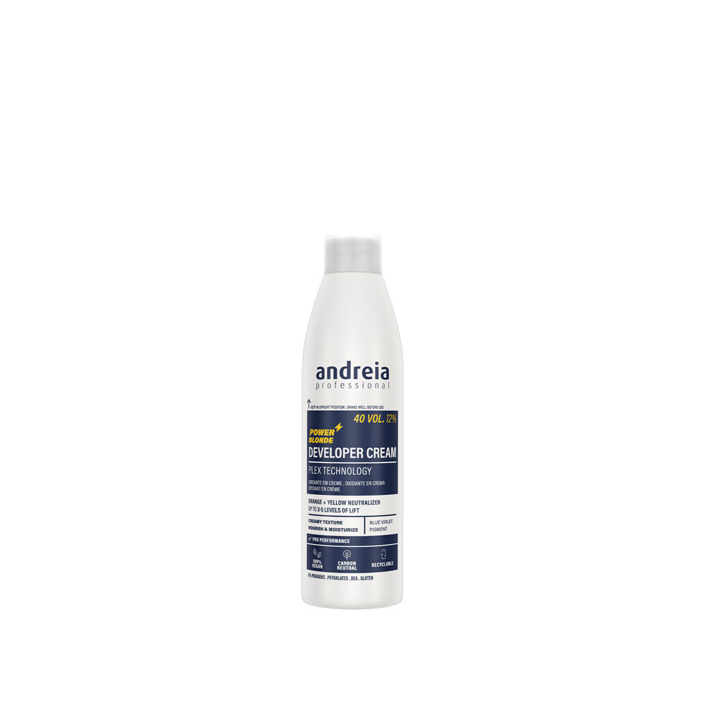 Andreia Professional Developer Cream Power Blonde - Vegan Hydrogen Peroxide 40V 12% 200ml