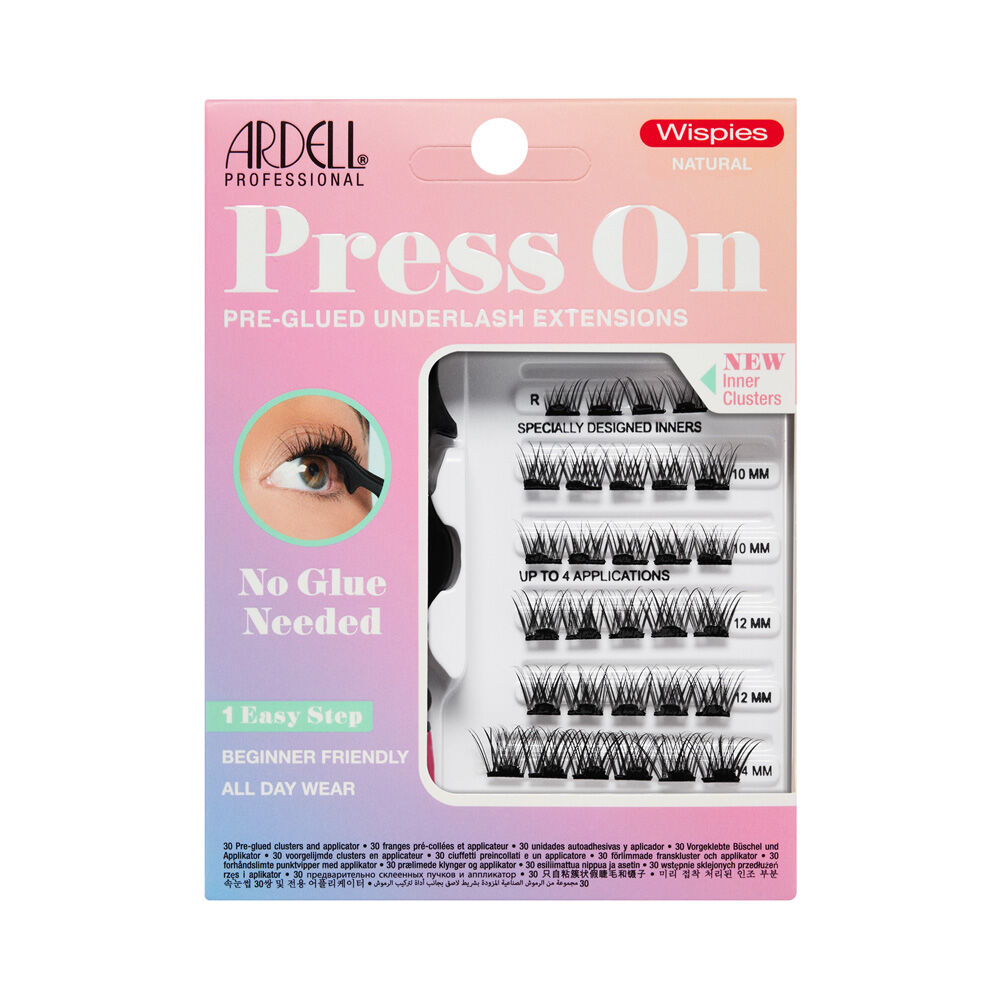Ardell Press-On/Druk-en-klaar Wispies Natural, 30 stuks + Applicator Ardell Press-On/Druk-en-klaar Wispies Natural, 30 stuks + Applicator