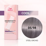 Wella Professionals Shinefinity Zero Lift Glaze Gloss Vernis Color&eacute; Longue Tenue 05/98 Cool Steel Orchid 60ml