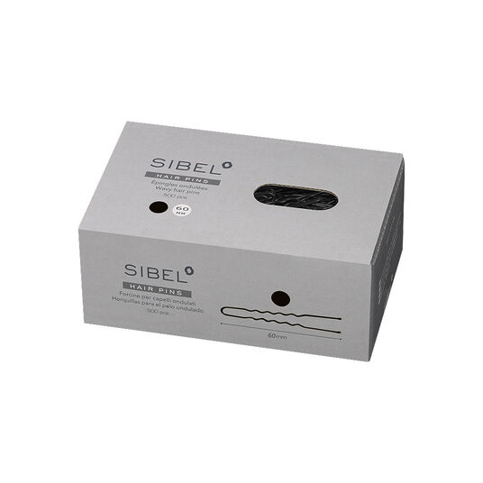Sibel Metalen Pinnen Golvend 60mm Zwart 500 Stk
