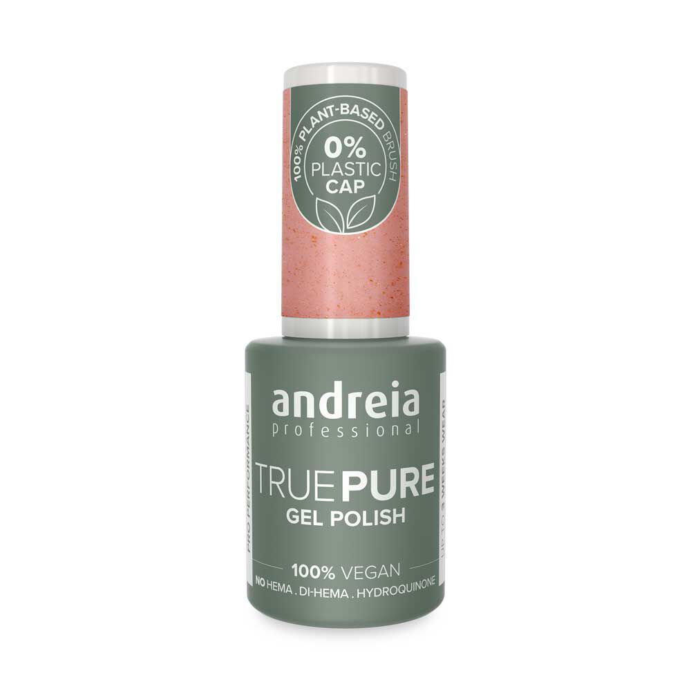 Andreia Professional True Pure Vernis Semi-permanent Sans Hema - T58 Rose Doux Avec Éclat Cuivré 10.5ml