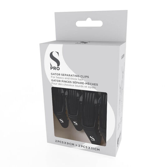 S-PRO Pinces S&eacute;pare-M&egrave;ches Strong Mix Noir 4pcs.