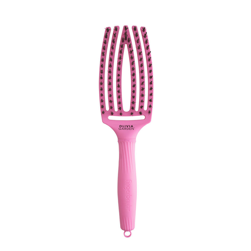 Olivia Garden Fingerbrush Brosse  & Nylon Thinkpink  Rose Bubble