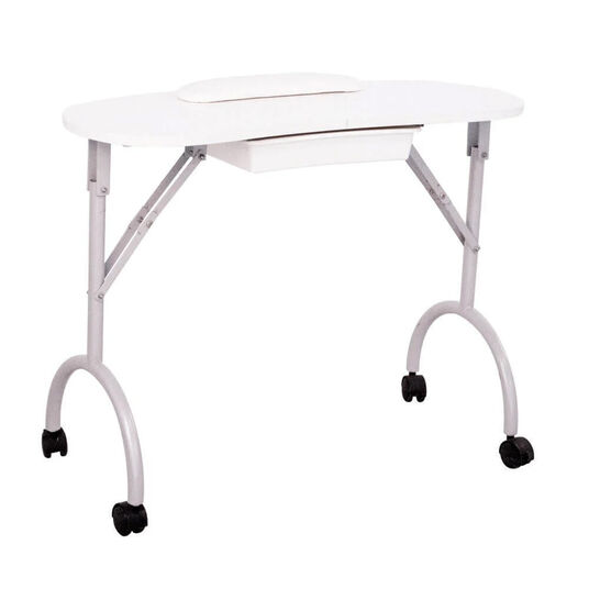 S-PRO Table de Manucure Portable Incurv&eacute;e