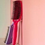 Olivia Garden Fingerbrush Icoon Zwijn & Nylon Warm Roze