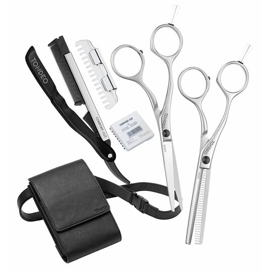 Tondeo Ciseaux set &eacute;tudiant Spider Shine 5.5" - Gaucher
