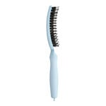 Olivia Garden Fingerbrush Care Iconic haarborstel met zwijnenhaar & nylon &ndash; Pastelblauw