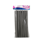 Sibel Lot de 12 Bigoudis Superflex Longs Gris