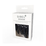 Sibel Pinces Sépare-Mèches Strong Mix Noir 4pcs.