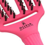 Olivia Garden Fingerbrush Think Pink Boar & Nylon Pink Ink Brush