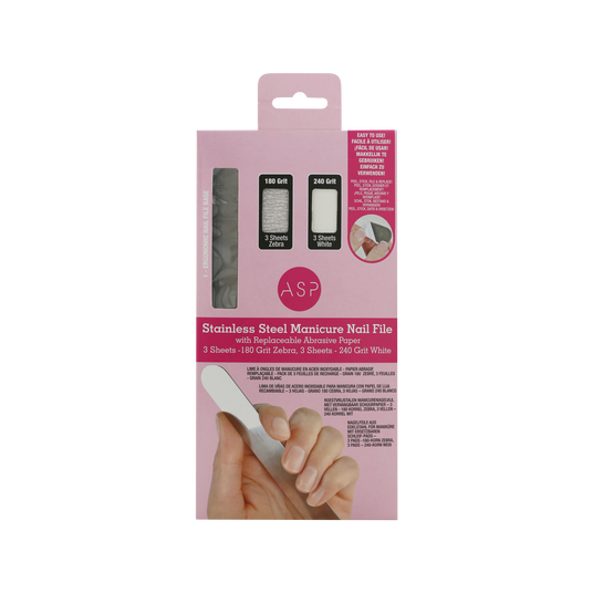 ASP Lime &agrave; Ongles en Acier Inoxydable