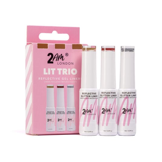 2AM London Trio de Liners Gel R&eacute;fl&eacute;chissants 3x8ml