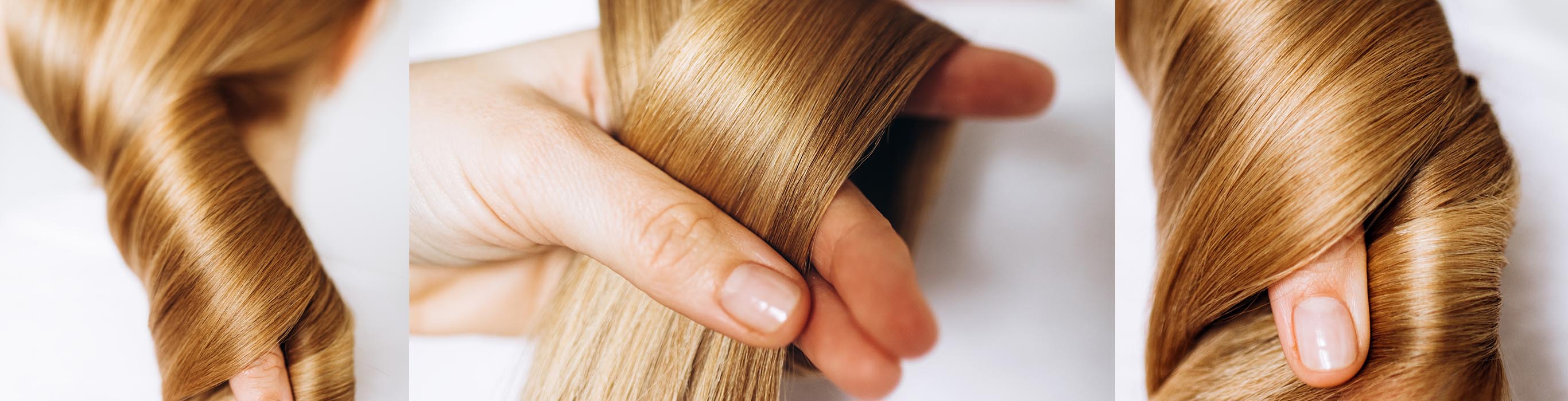 m&egrave;che de cheveux blonds longs