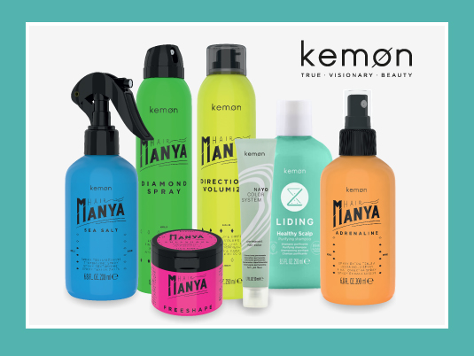 Kemon est à la pointe de l'innovation ! Découvrez notre sélection de produits de coloration, de soin et de coiffage de la gamme Kemon...