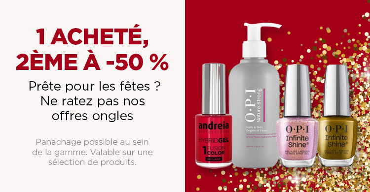 Offres sur les ongles : jusqu'a -50 %