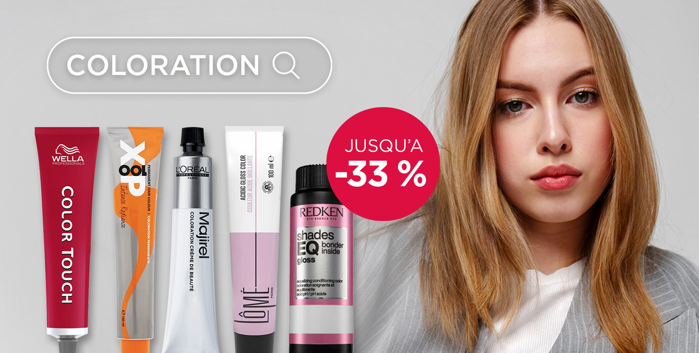 Offres sur les colorations: jusqu'à 33 % de réduction