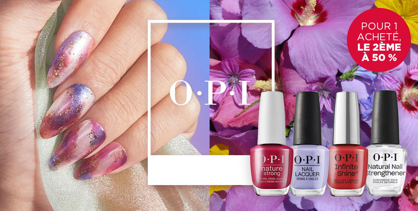 Offres sur les ongles OPI : 1 acheté, 2ème à -50 %
